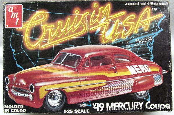 AMT 1/25 1949 Mercury Coupe 'Crusin USA' by George Barris, 2252 plastic model kit